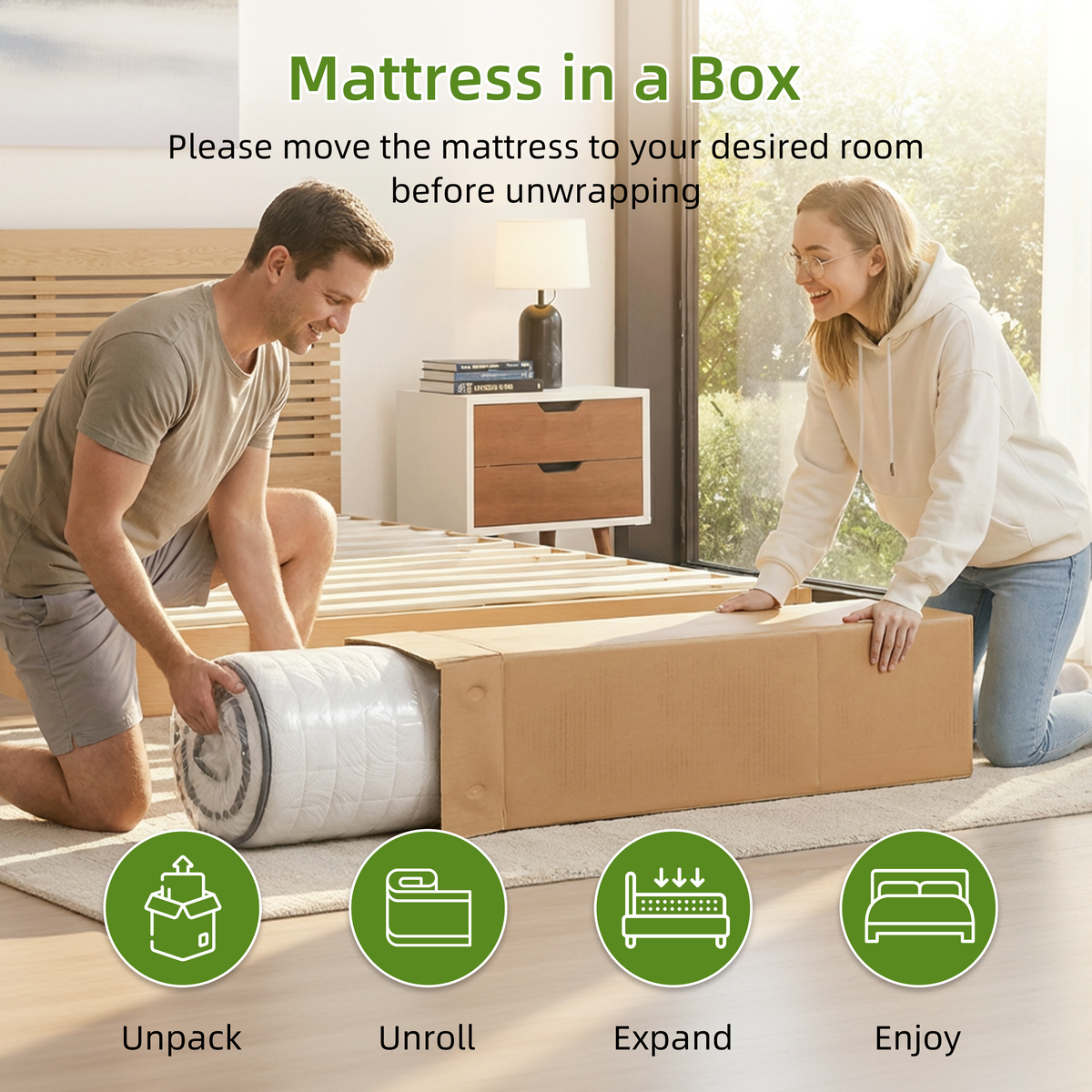 LEAGHOME 12 Inch Hybrid Mattress
