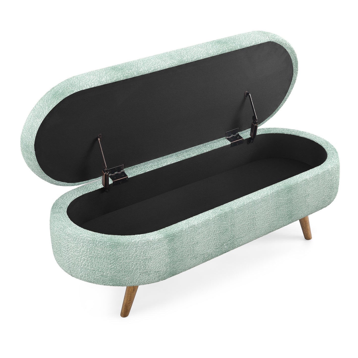 LEGAHOME Oval Ottoman with Storage
