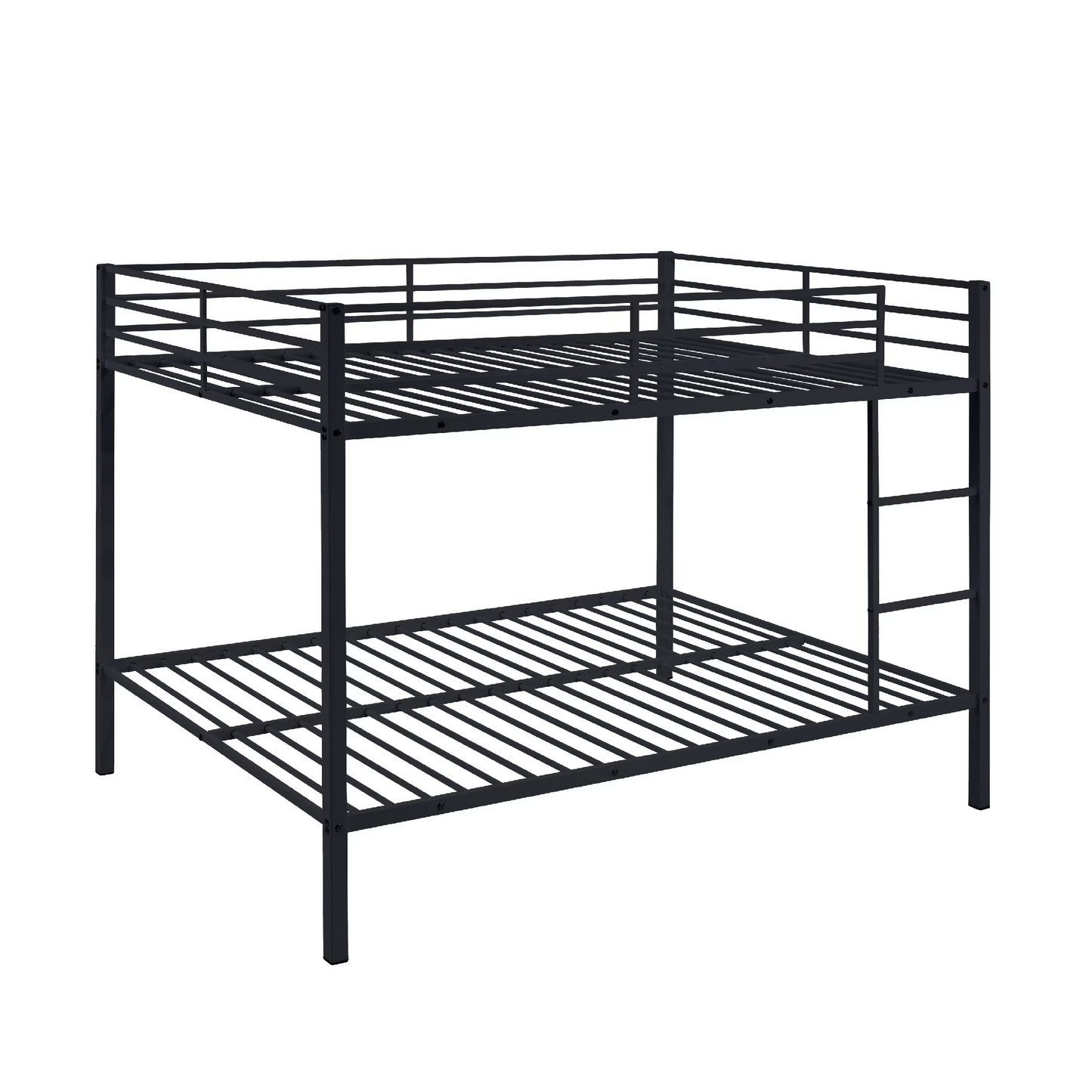 Full Size Bunk Beds, Heavy Duty Bunk Beds For Kids Full over Full, Metal Bunk Beds No Box Spring Needed for Adults, 450ls Weight Capacity, White