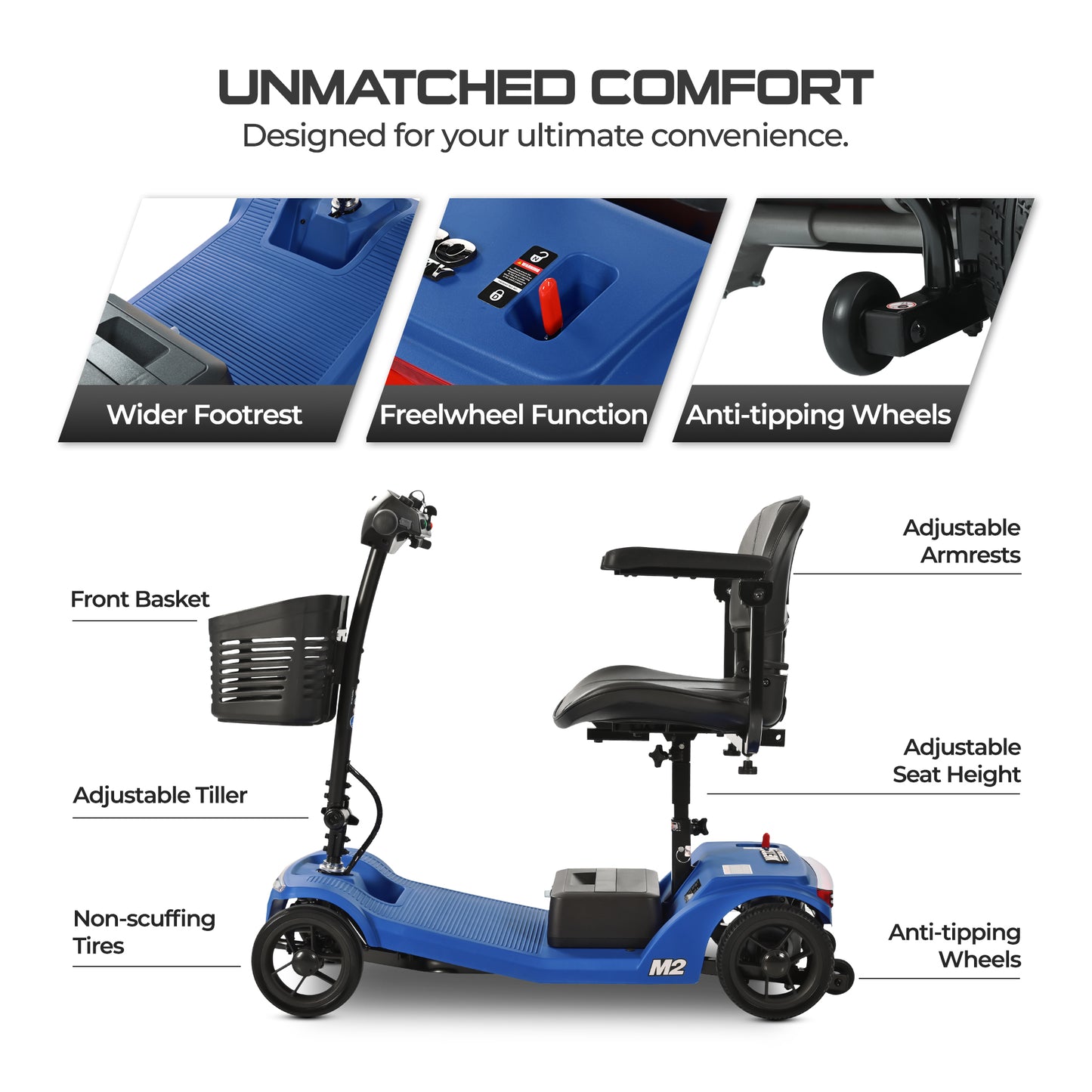 LEGAHOME Compact Mobility Scooter