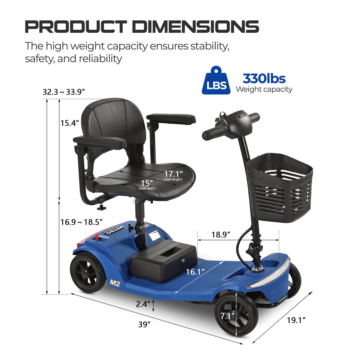 LEGAHOME Compact Mobility Scooter