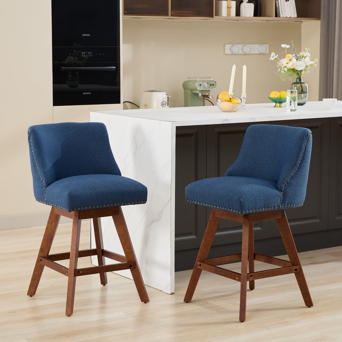 LEGAHOME Bar Stools Set of 2