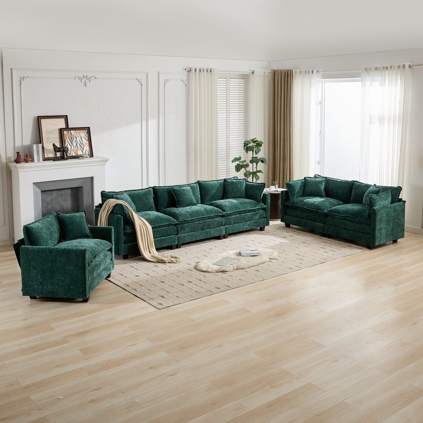 LEGAHOME Accent Chair with a Backrest Pillow