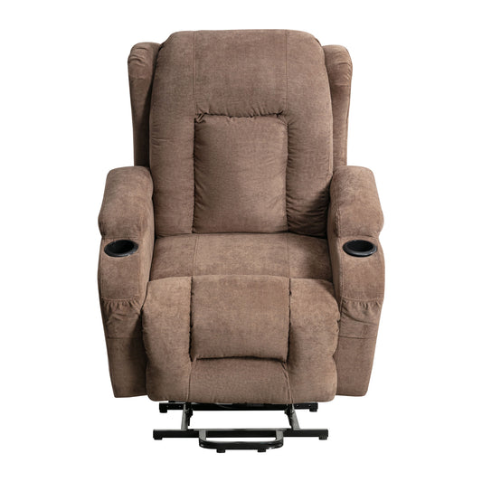 Power Lift Recliner Chair, Legahome Recliners for Elderly with Heat and Massage, Electric Lift Elderly Sofa for Living Room, with Cuper Holder, Pocket, USB Port, 330lbs Weight Capacity