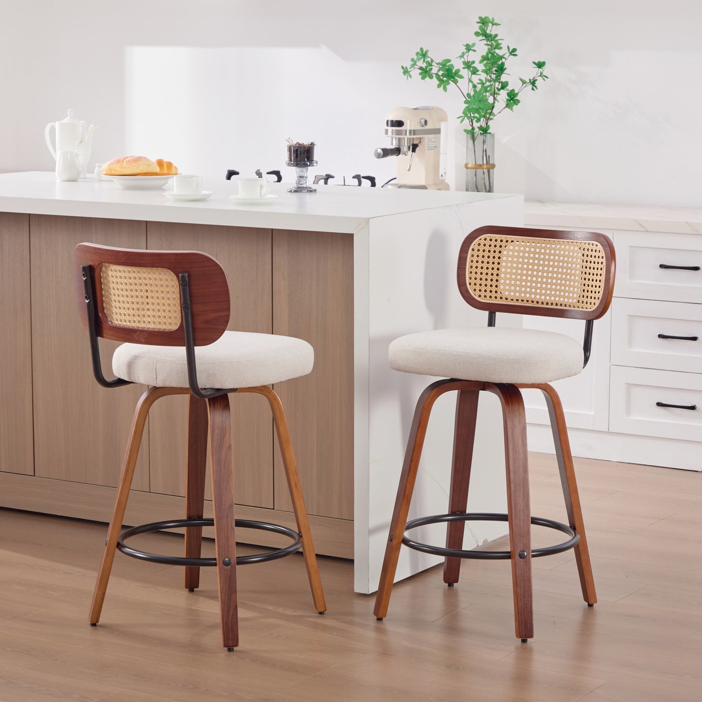 LEGAHOME Bar Stools set of 2