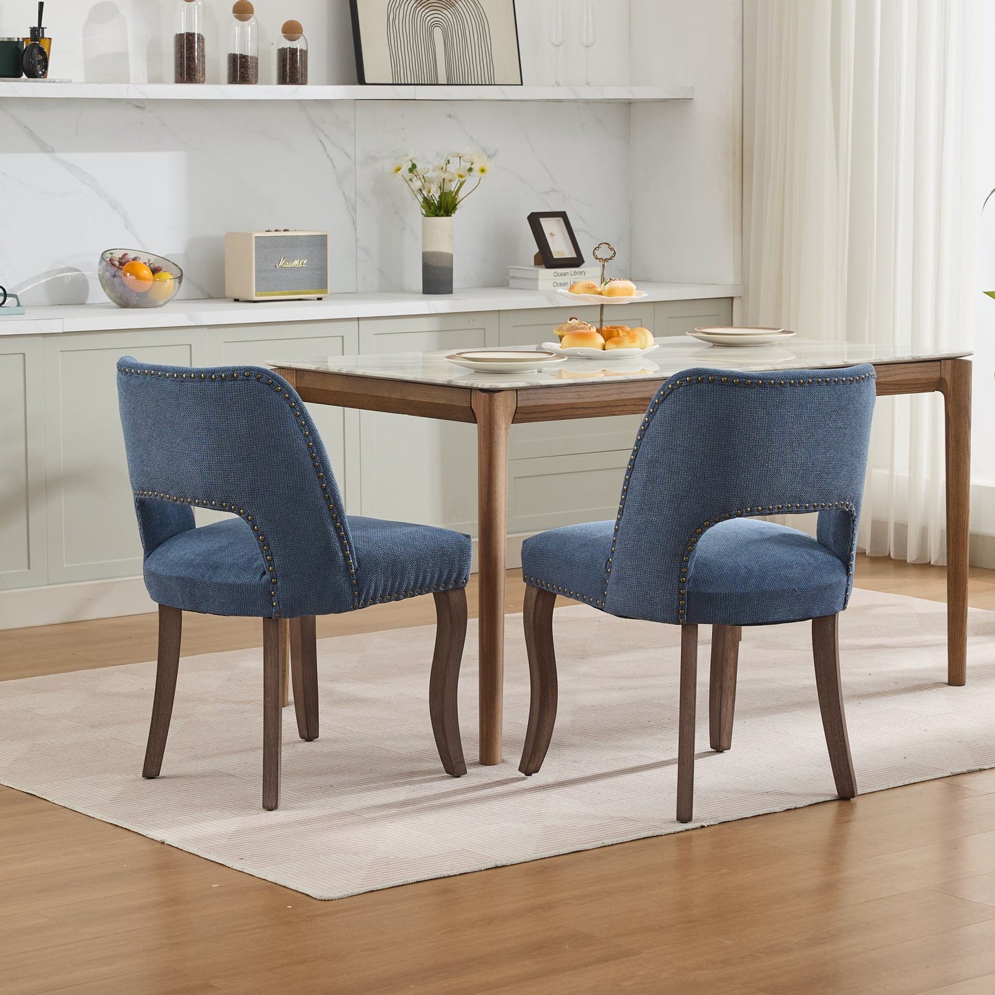LEGAHOME Upholstered Dining Chairs Set of 2