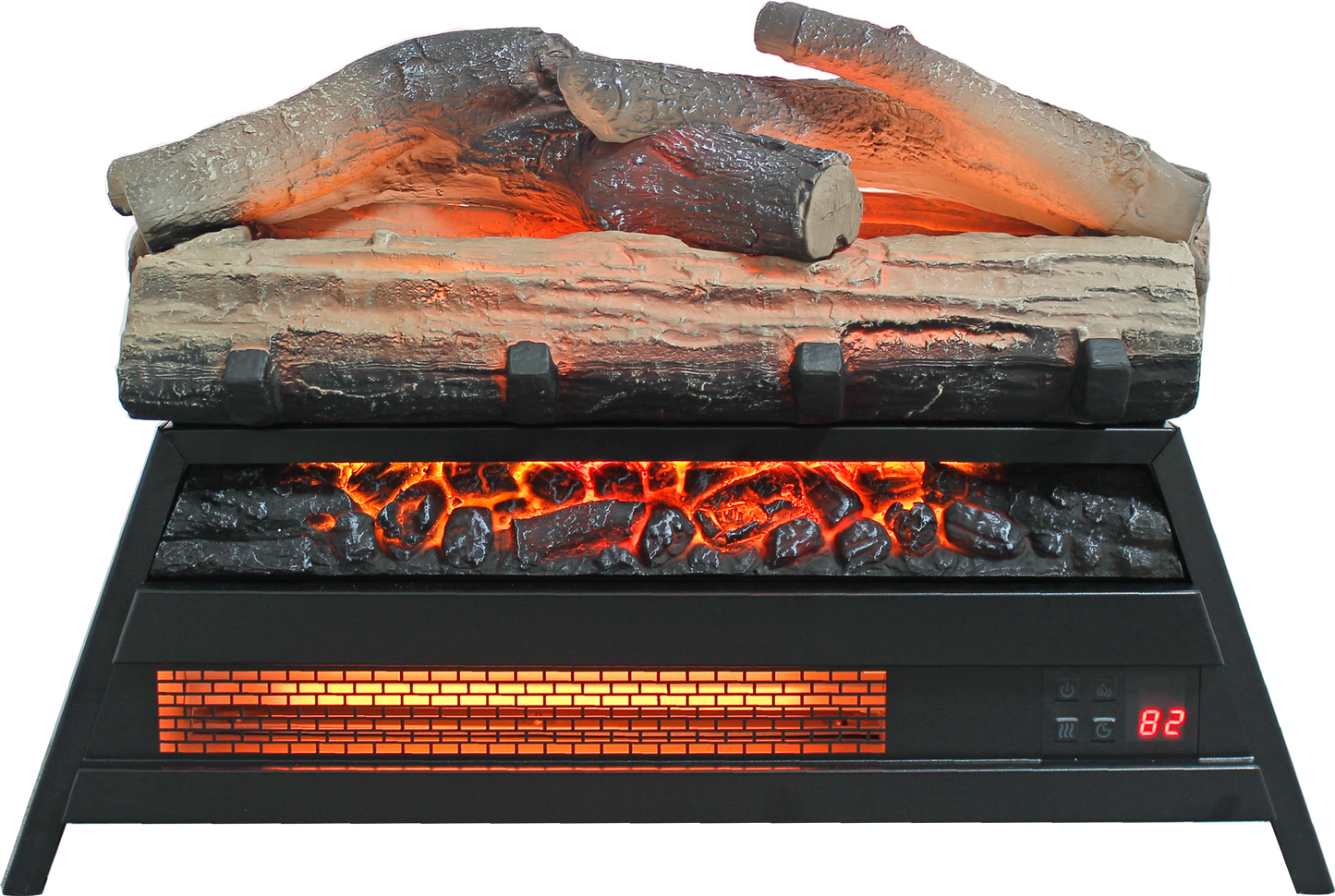 Electric Fireplace Log Heater, Legahome 21" Fireplace Insert with Remote Control, Realistic Fake Fire, Adjustable Flame and Timer, CSA Certified