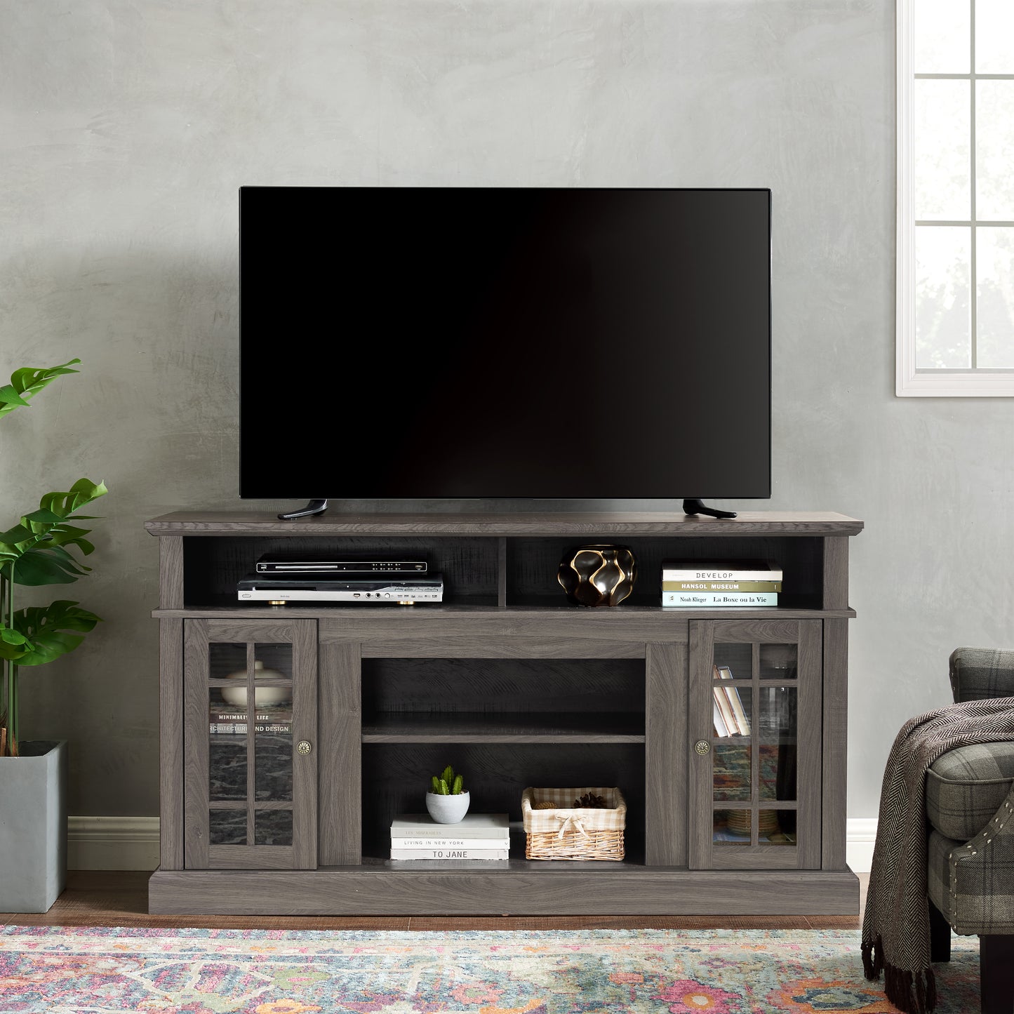 LegaHome Farmhouse TV Stand for 65 Inch TV