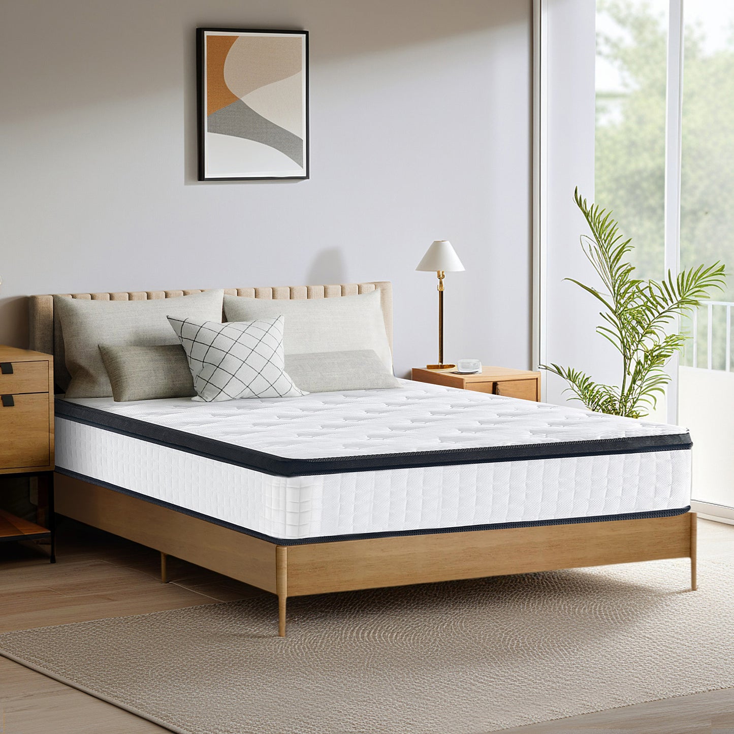 King Mattress in a Box, LEGAHOME 12 inch Gel Memory Foam Hybrid Mattress with Pocket Spring, Medium Rolled Mattress for Motion Isolation, Edge Support, Pressure Relief, CertiPUR-US