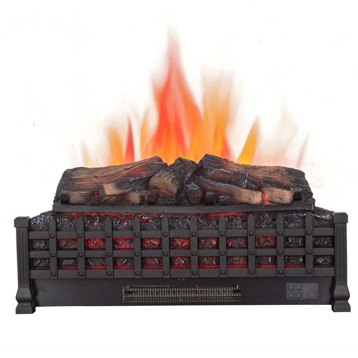 lectric Fireplace Log Set, Legahome 20" Electric Fireplace Logs Inserts Heater with Remote Control, Realistic Fake Fire, Adjustable Flame and Timer, CSA Certified