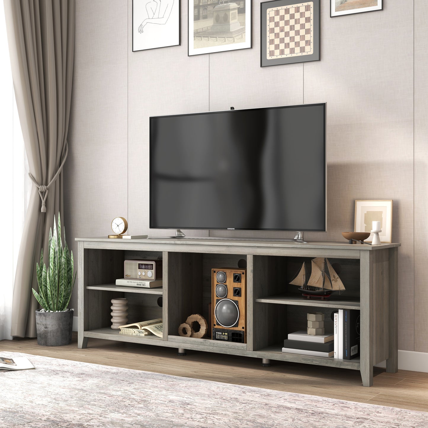 BTMWAY TV Stand for 75 Inch TV