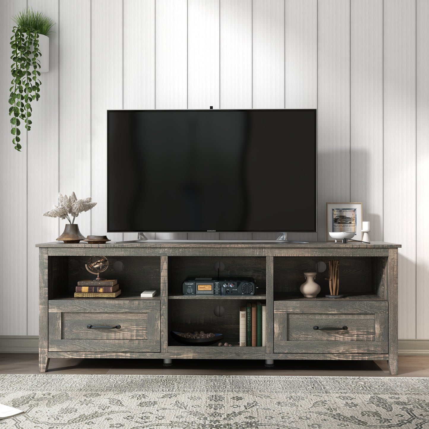 BTMWAY TV Stand for 75 Inch TV