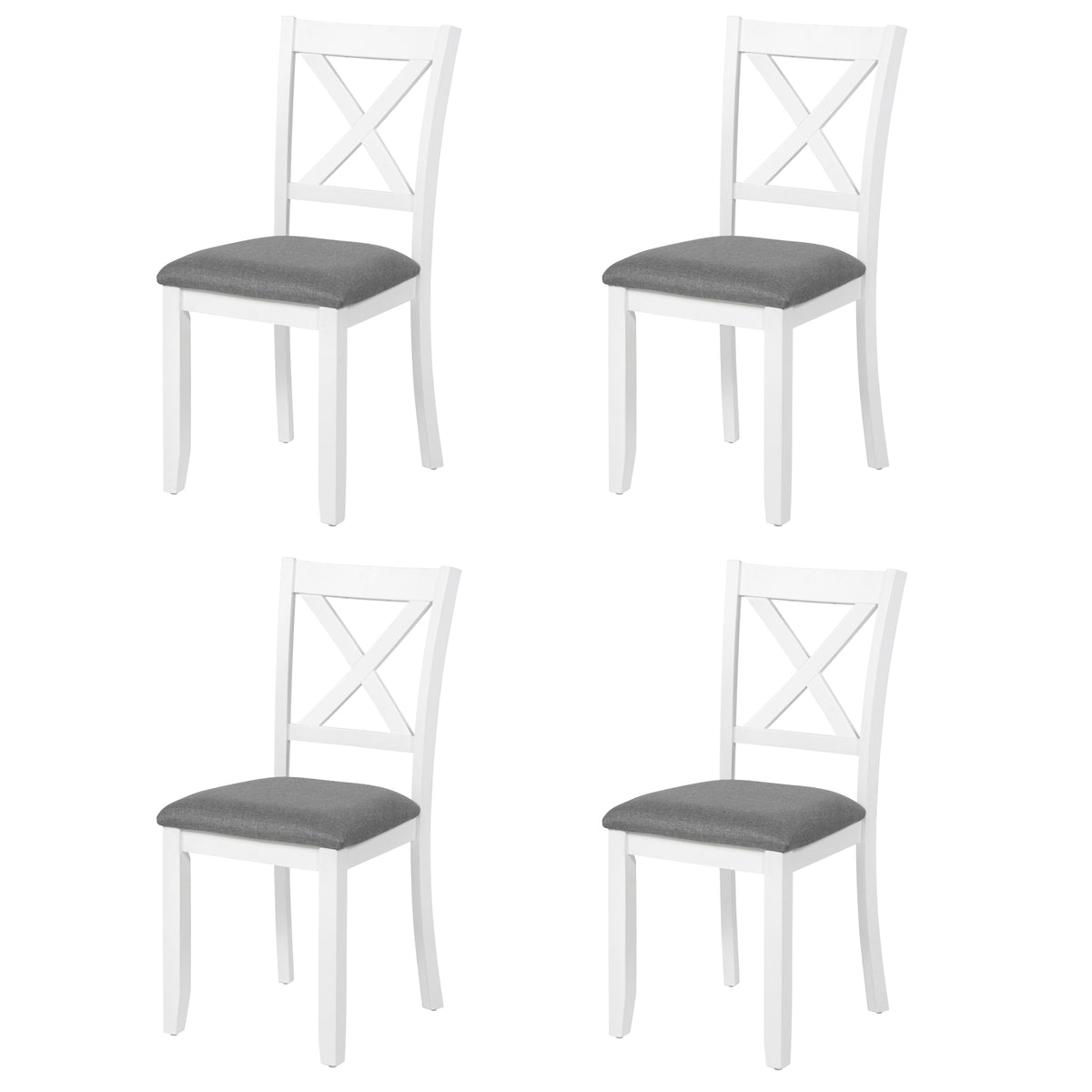 LEGAHOME X-Back Dining Chairs Set of 4