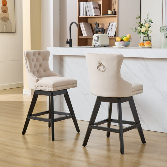 LegaHome Swivel Bar Stools Set of 2