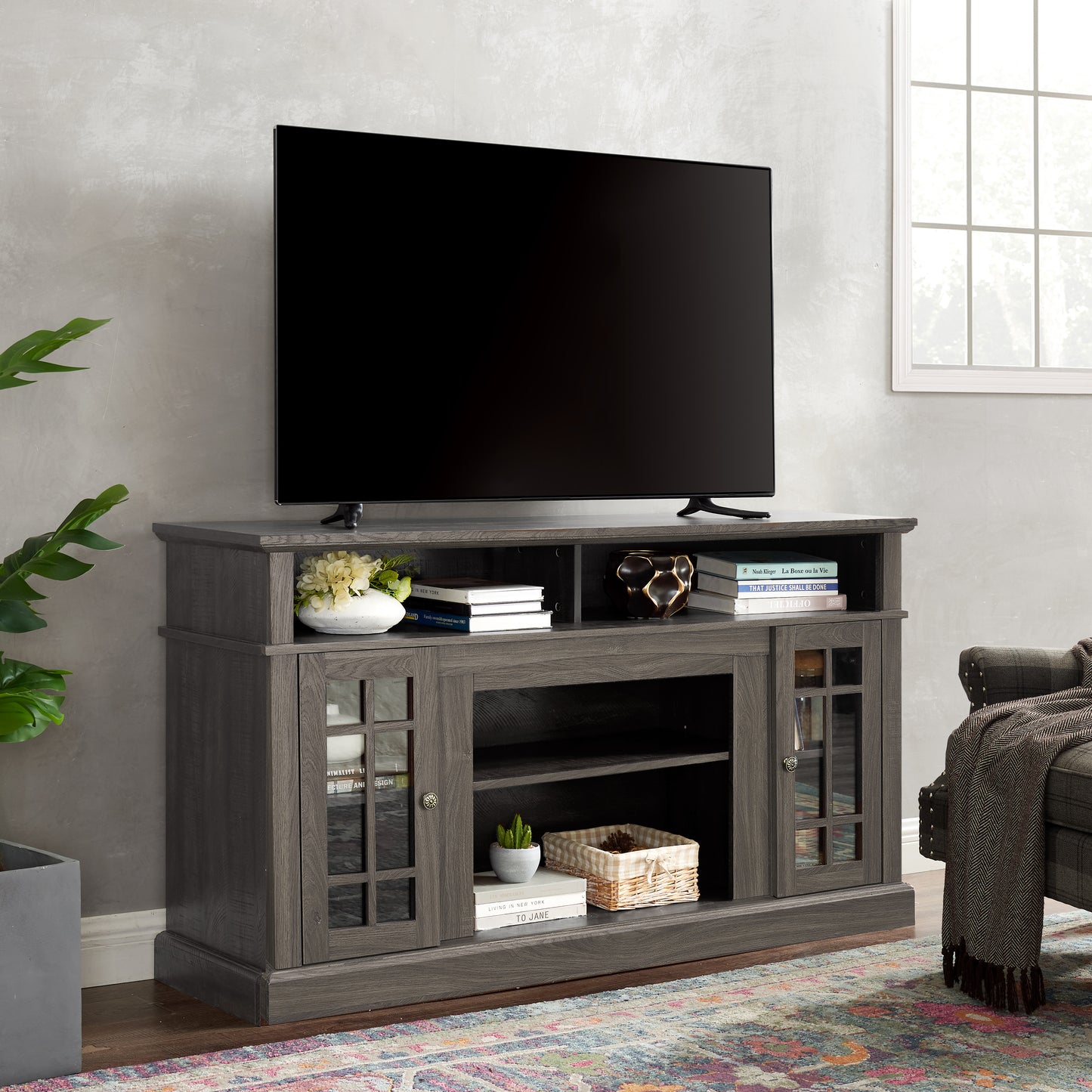 LegaHome Farmhouse TV Stand for 65 Inch TV