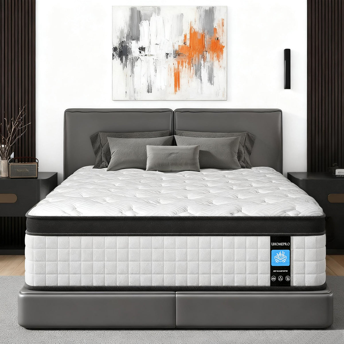 LEAGHOME 12 Inch Hybrid Mattress