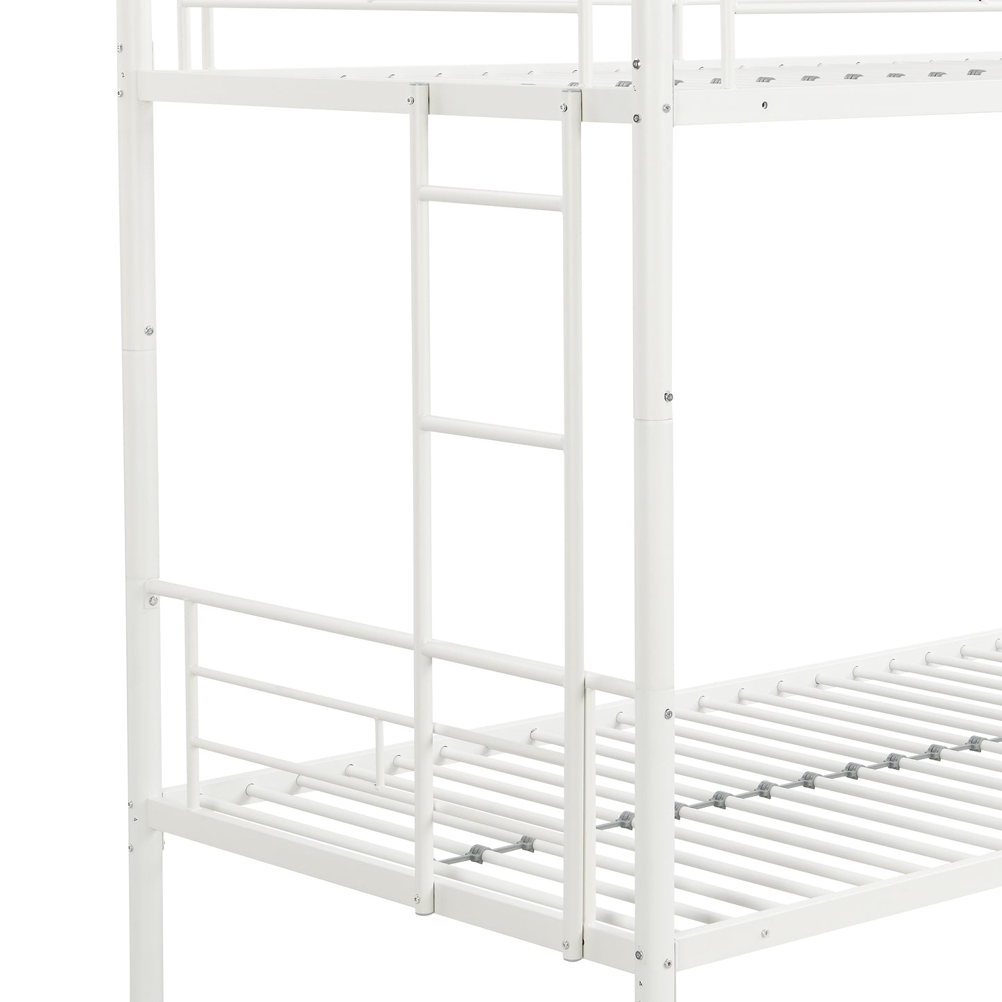 Black Bunk Bed for Kids with Trundle, Twin Over Twin Metal Bunk Bed for Small Room, Convertible Kids Bunk Beds No Box Spring Needed, Modern Kids Bedroom Furniture