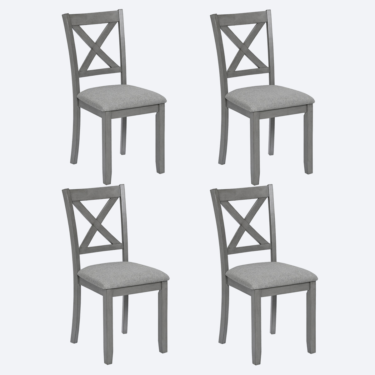 LEGAHOME X-Back Dining Chairs Set of 4