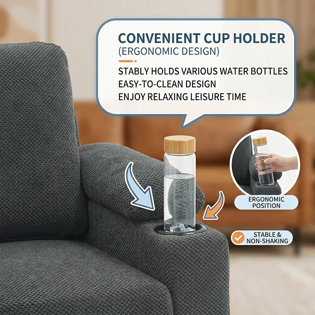 LEGAHOME Accent Chair with Storage Ottoman