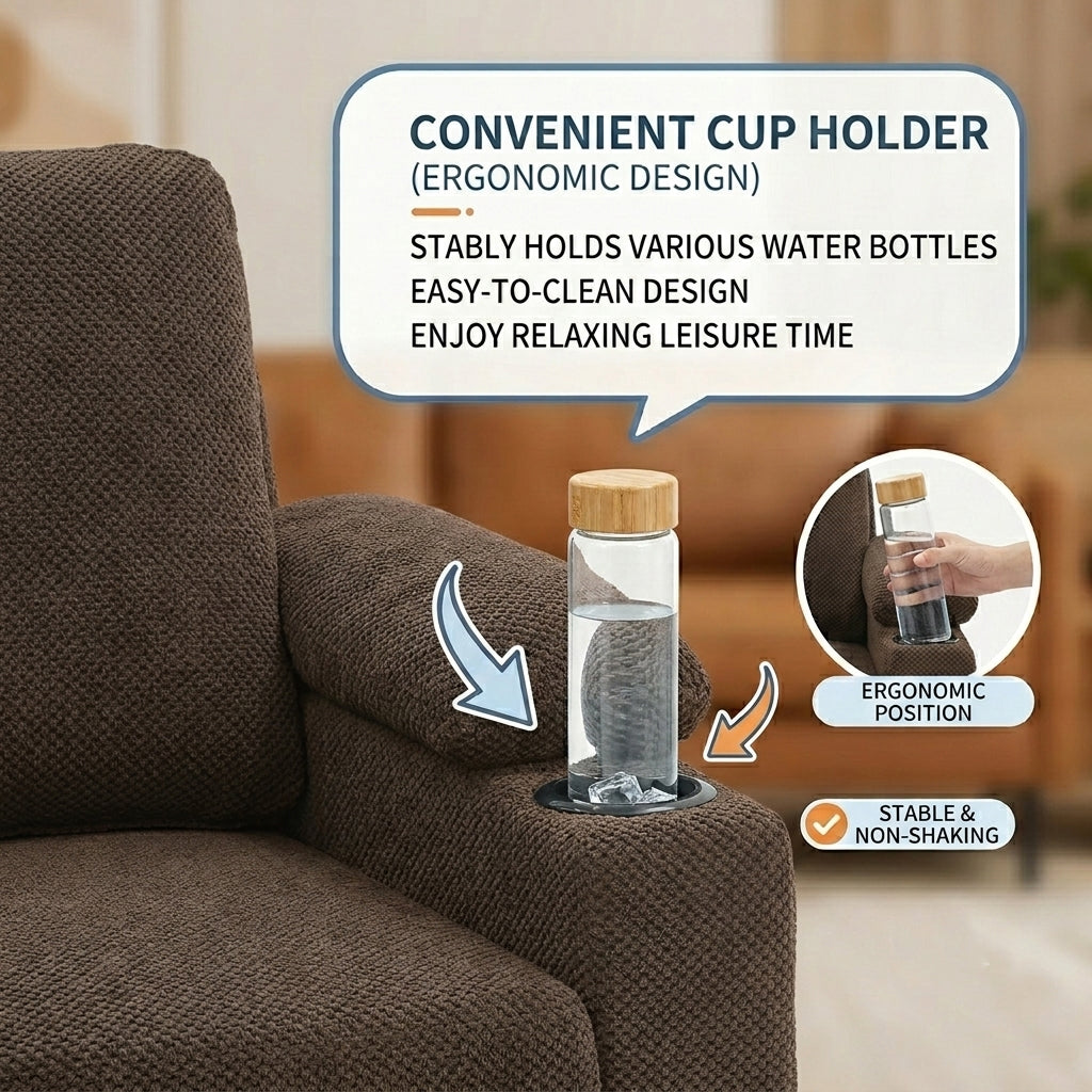 LEGAHOME Accent Chair with Storage Ottoman