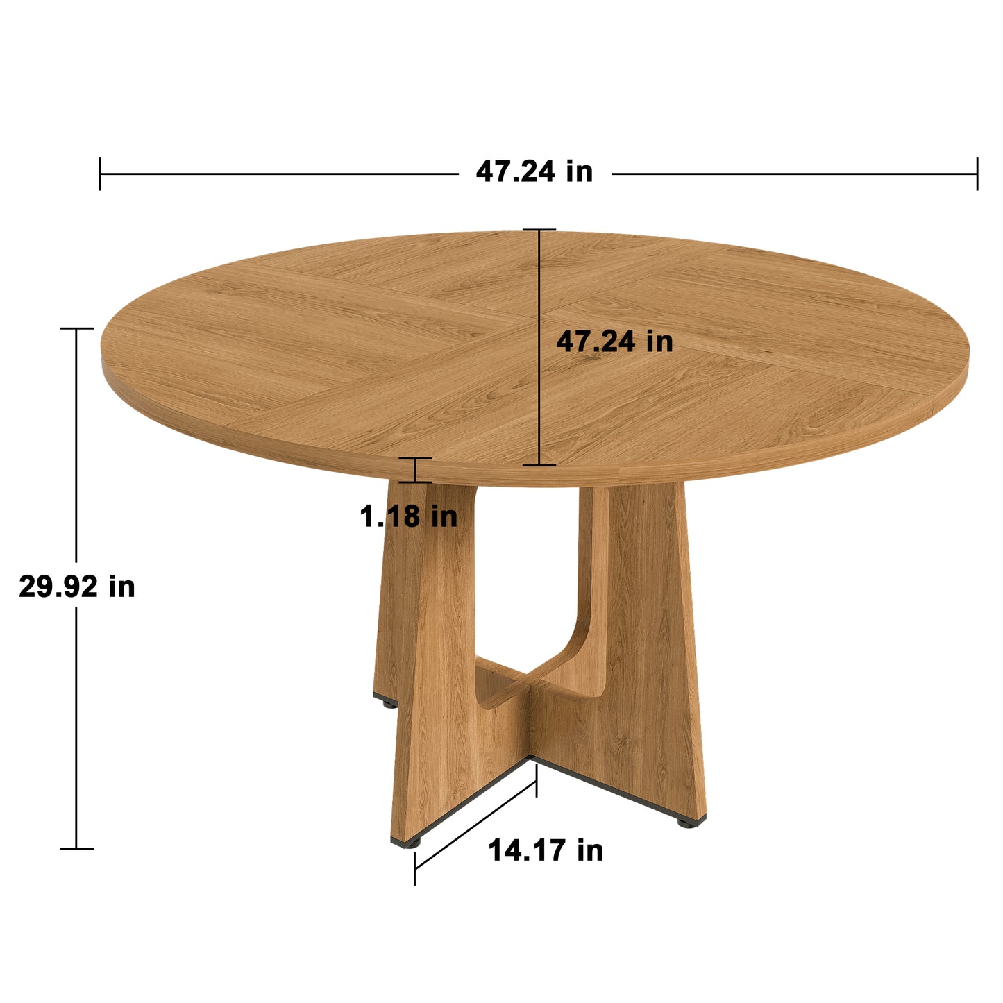 LEGAHOME 47.24” Dining Table for 4-6