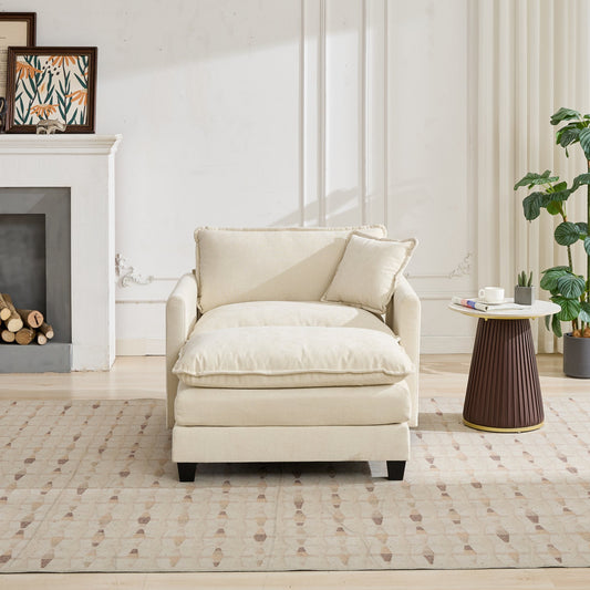 LEGAHOME Accent Chair with Ottoman