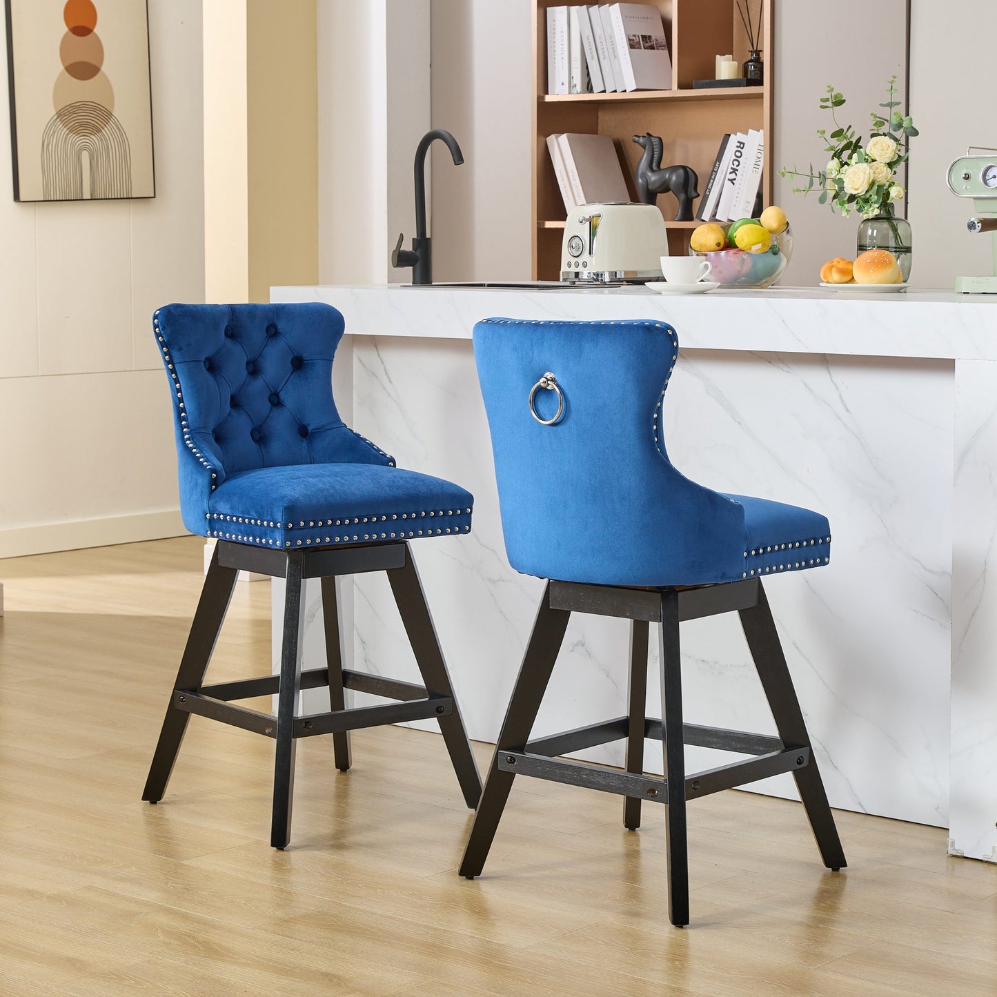 LegaHome Swivel Bar Stools Set of 2