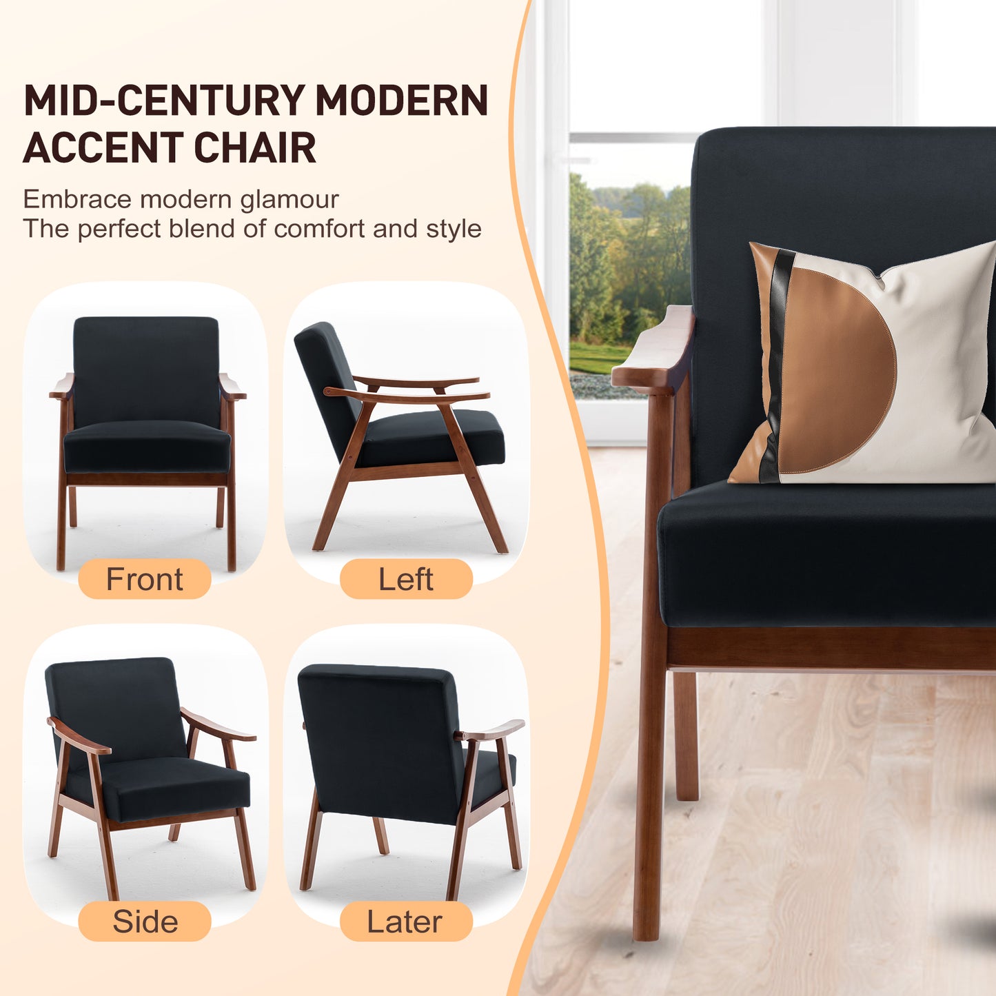 LegaHome Upholstered Arm Chair, LJC