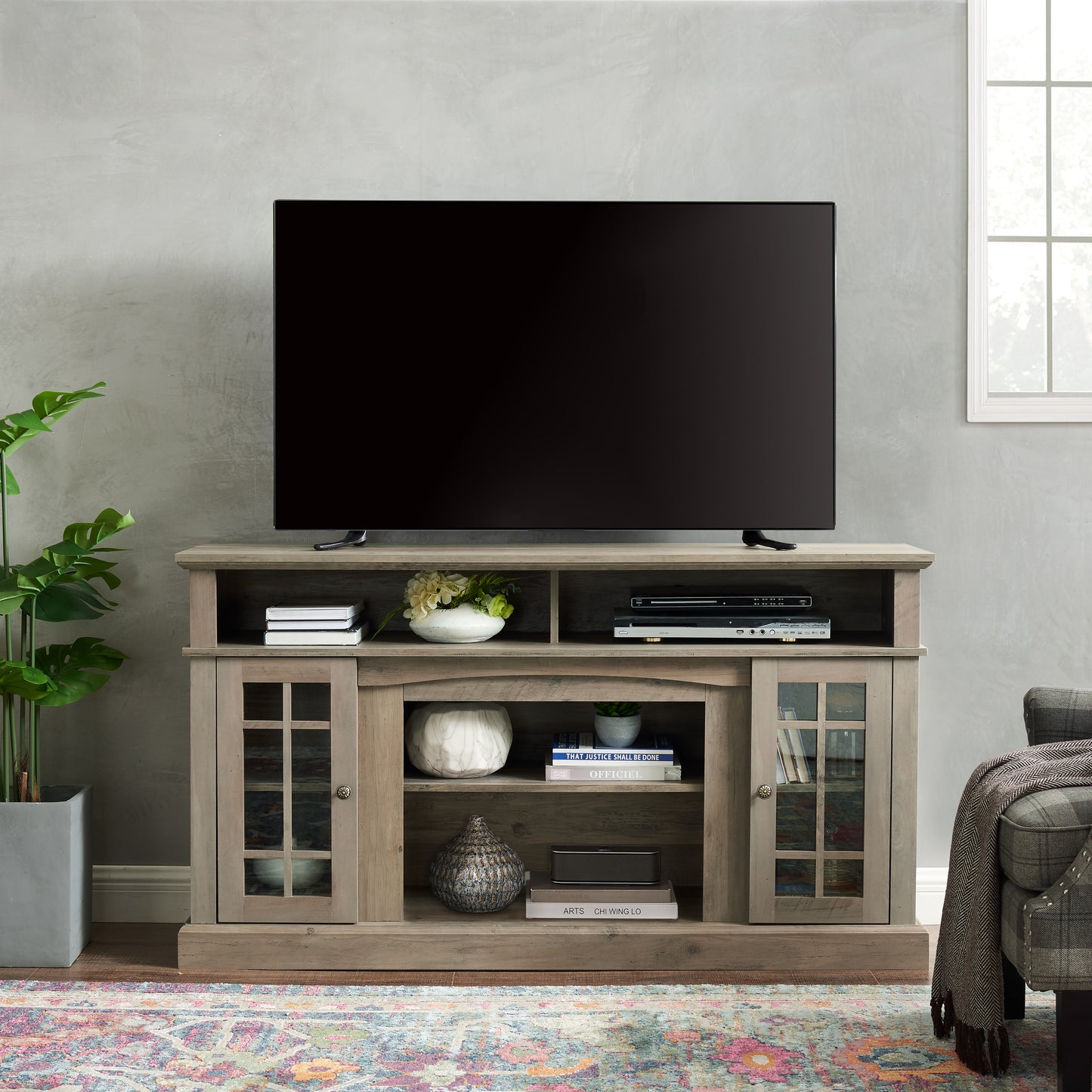 LegaHome Farmhouse TV Stand for 65 Inch TV