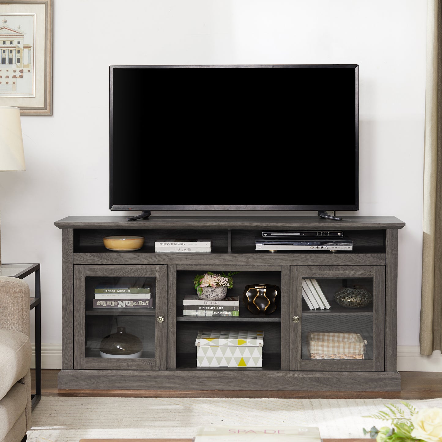 LegaHome Farmhouse TV Stand for 65 Inch TV