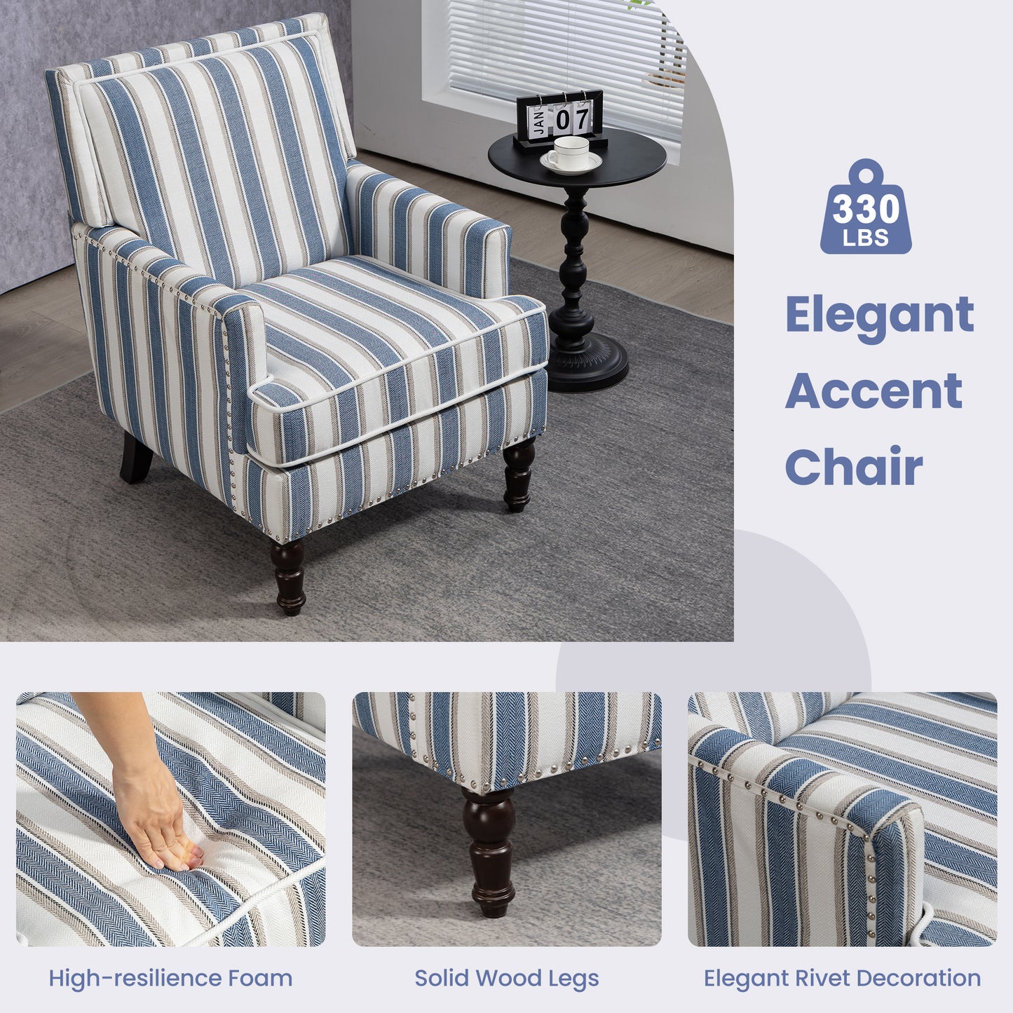 LEGAHOME Vintage Accent Chair
