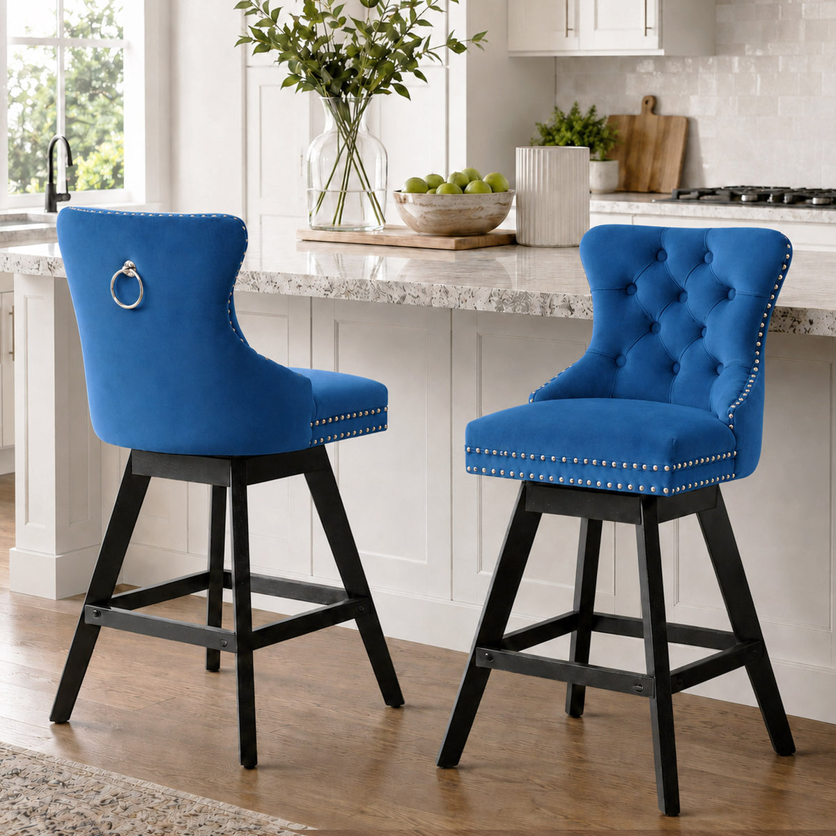 LegaHome Swivel Bar Stools Set of 2