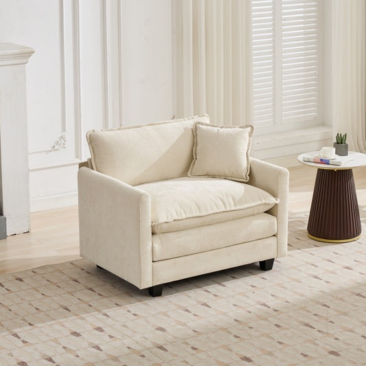 LEGAHOME Accent Chair with a Backrest Pillow