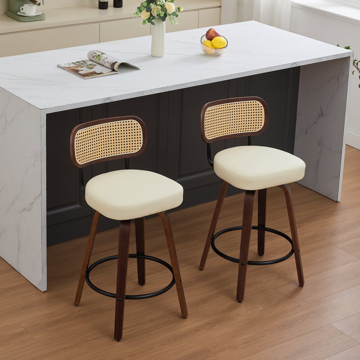 LEGAHOME Bar Stools set of 2