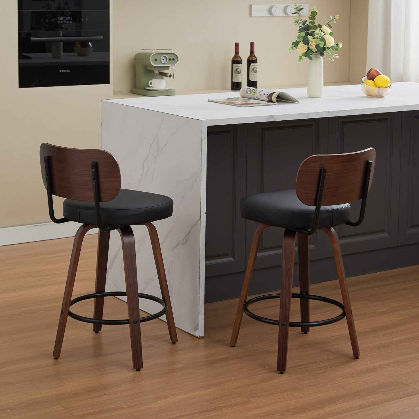LEGAHOME Bar Stools set of 2