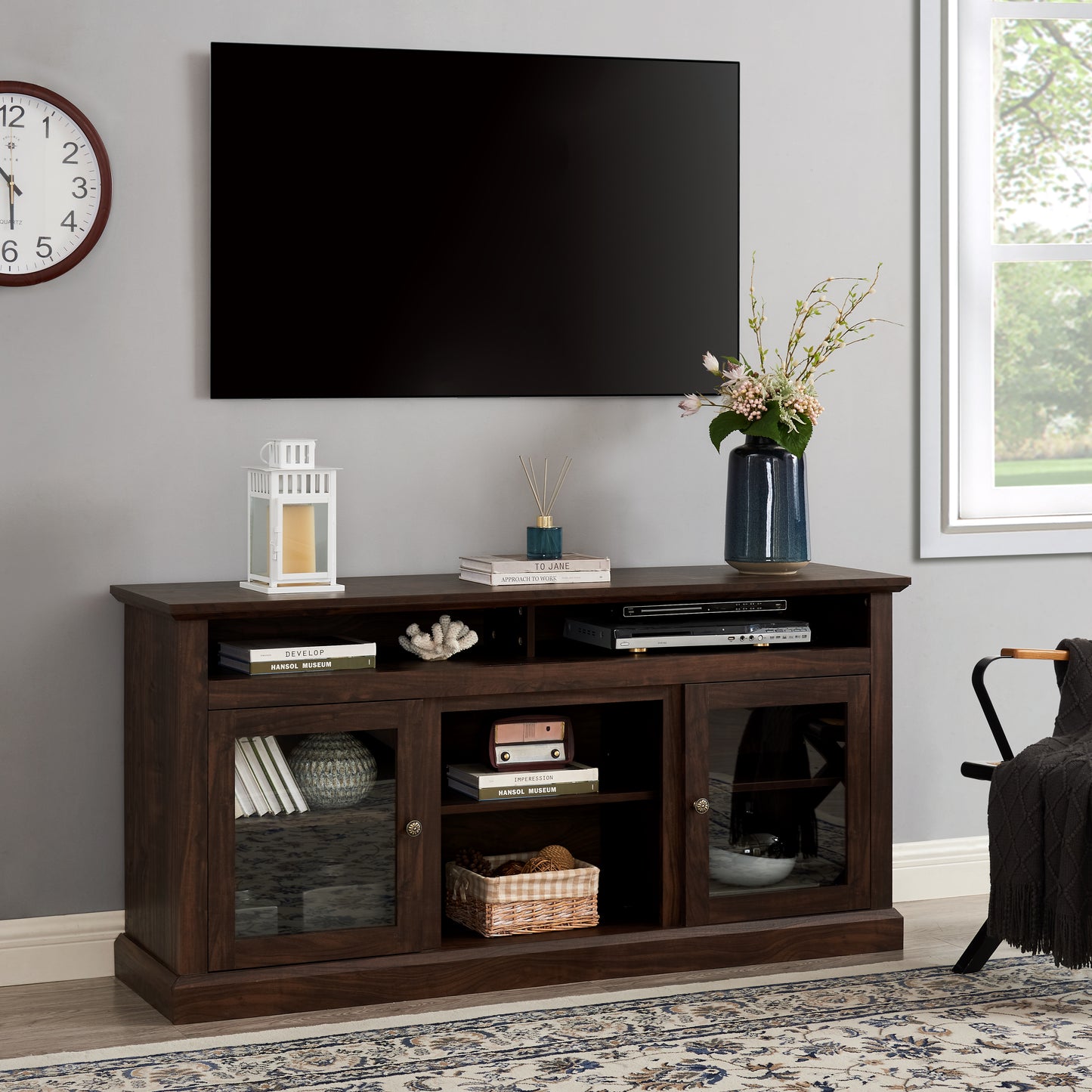 LegaHome Farmhouse TV Stand for 65 Inch TV