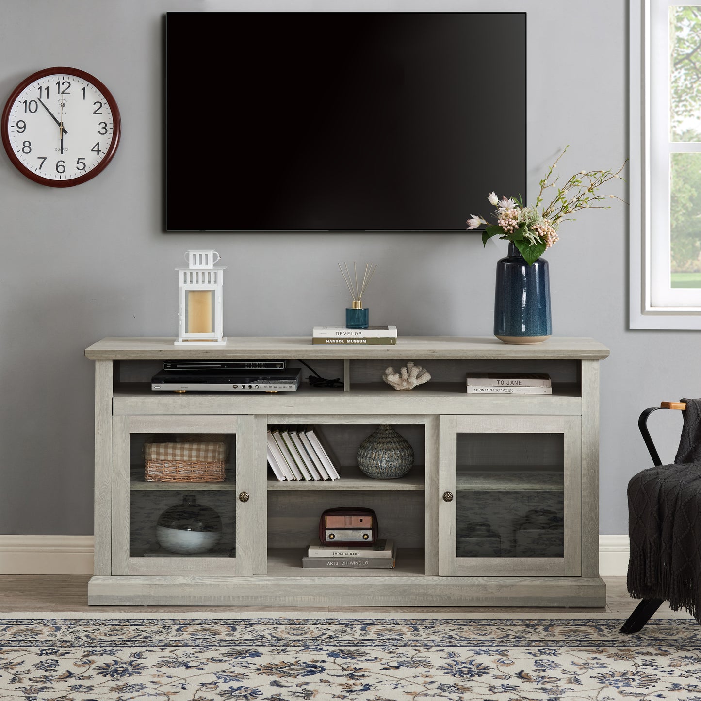 LegaHome Farmhouse TV Stand for 65 Inch TV