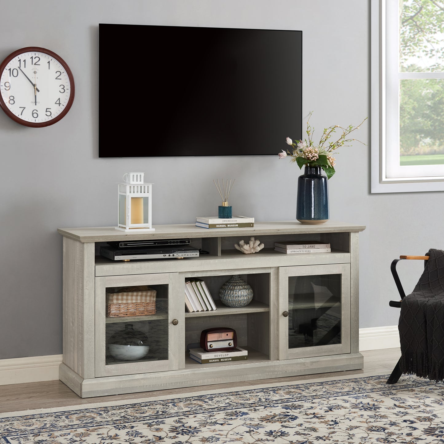 LegaHome Farmhouse TV Stand for 65 Inch TV