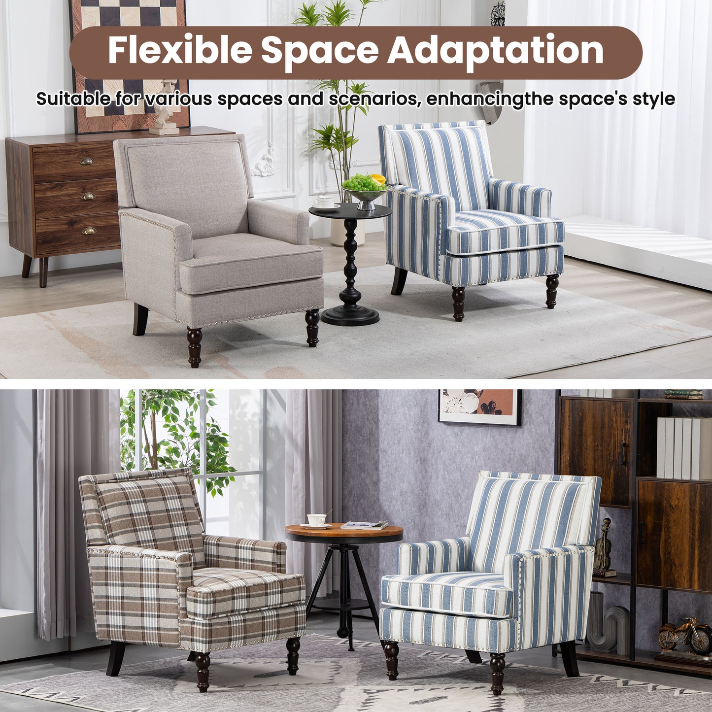 LEGAHOME Vintage Accent Chair