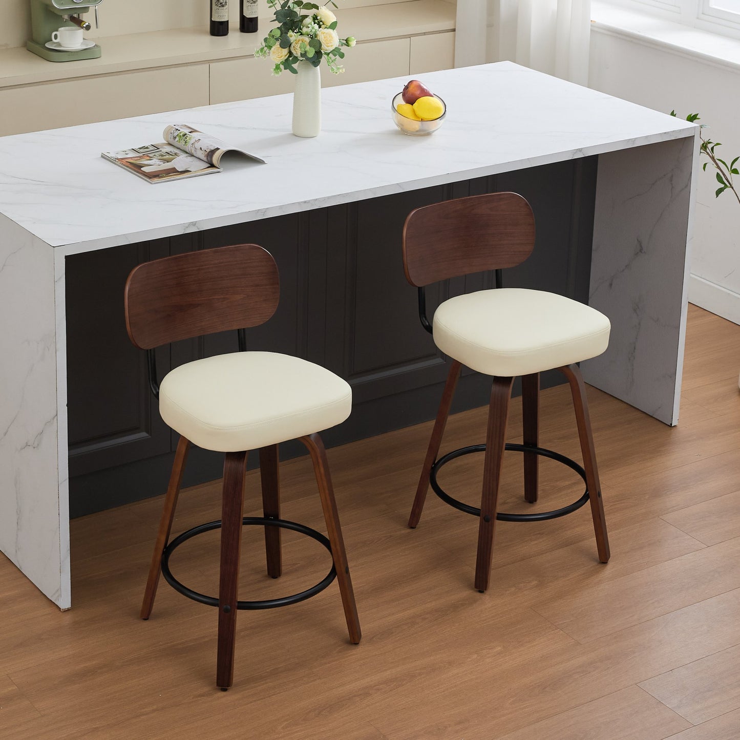 LEGAHOME Bar Stools set of 2