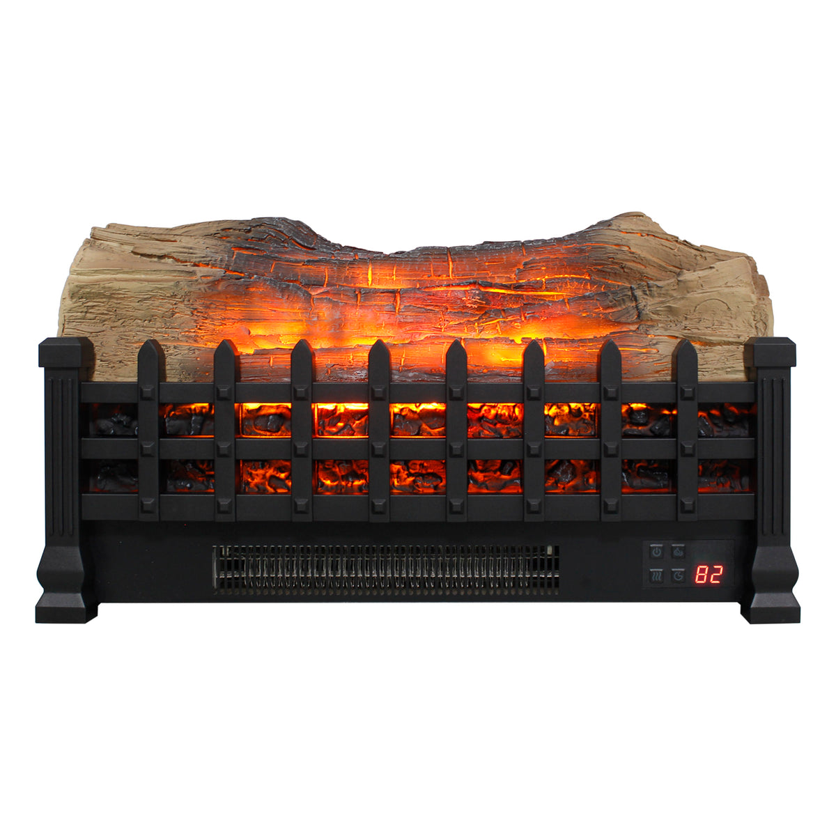 lectric Fireplace Log Set, Legahome 20" Electric Fireplace Logs Inserts Heater with Remote Control, Realistic Fake Fire, Adjustable Flame and Timer, CSA Certified