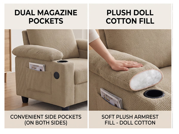 LEGAHOME Accent Chair with Storage Ottoman