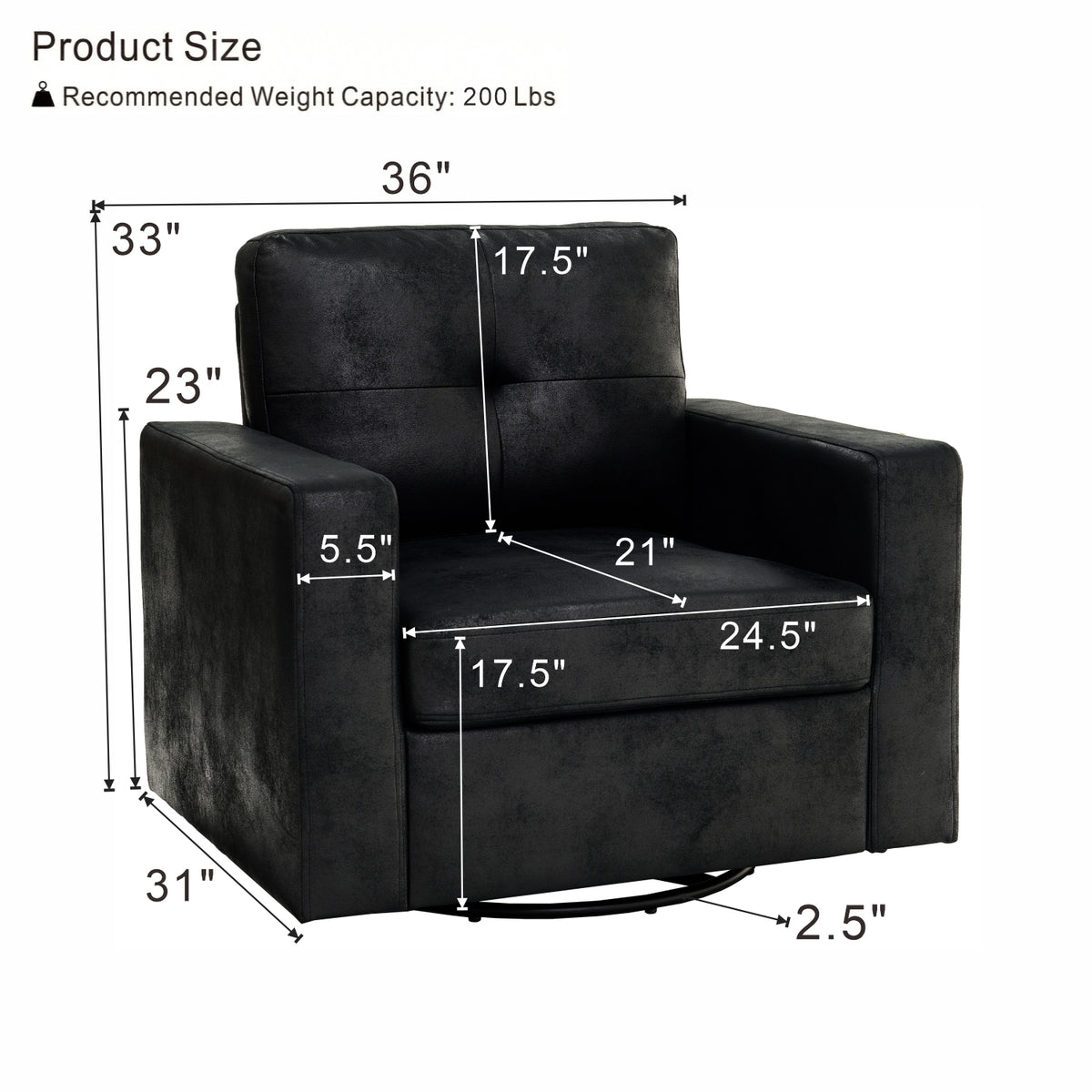 360° Swivel Accent Chair, LEGAHOME 36.0" Wide Modern Swivel Arm Chair for Living Room, Rotating Comfy Club Reading Chair, Blue Floral