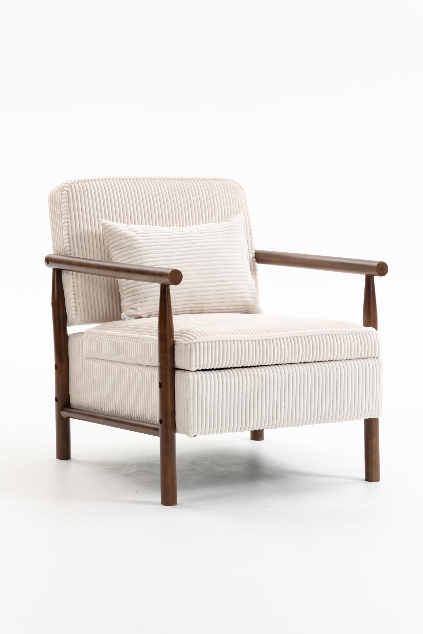 LEGAHOME Accent Chair for Living Room, Chenille Upholstered Armchair with Solid Wood Leg, Mid Century Single Sofa Chair for Living Room, Bedroom, Reading Corner