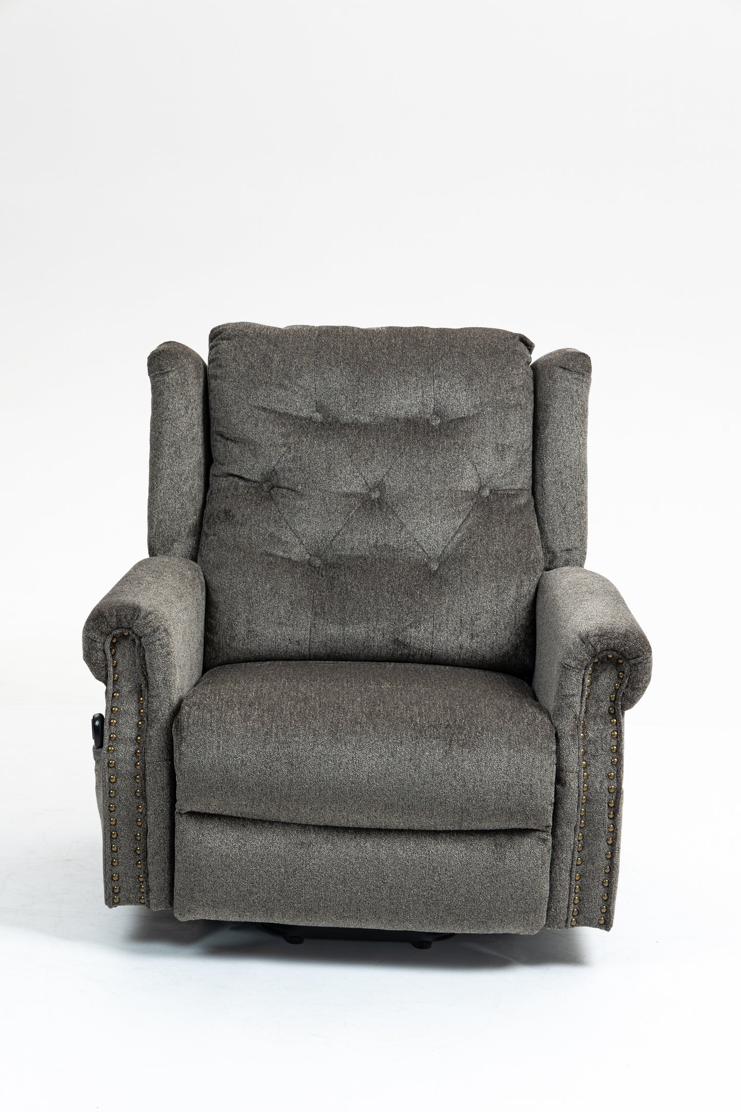 Lift Chair 24.5in Oversized Seat, Power Lift Recliner Chair for Elderly, Electric Recliner Chair for Living Room, 350lb Capacity, Heavy-Duty Theater Recliner Sofa, No Massage and Heat Function, Brown