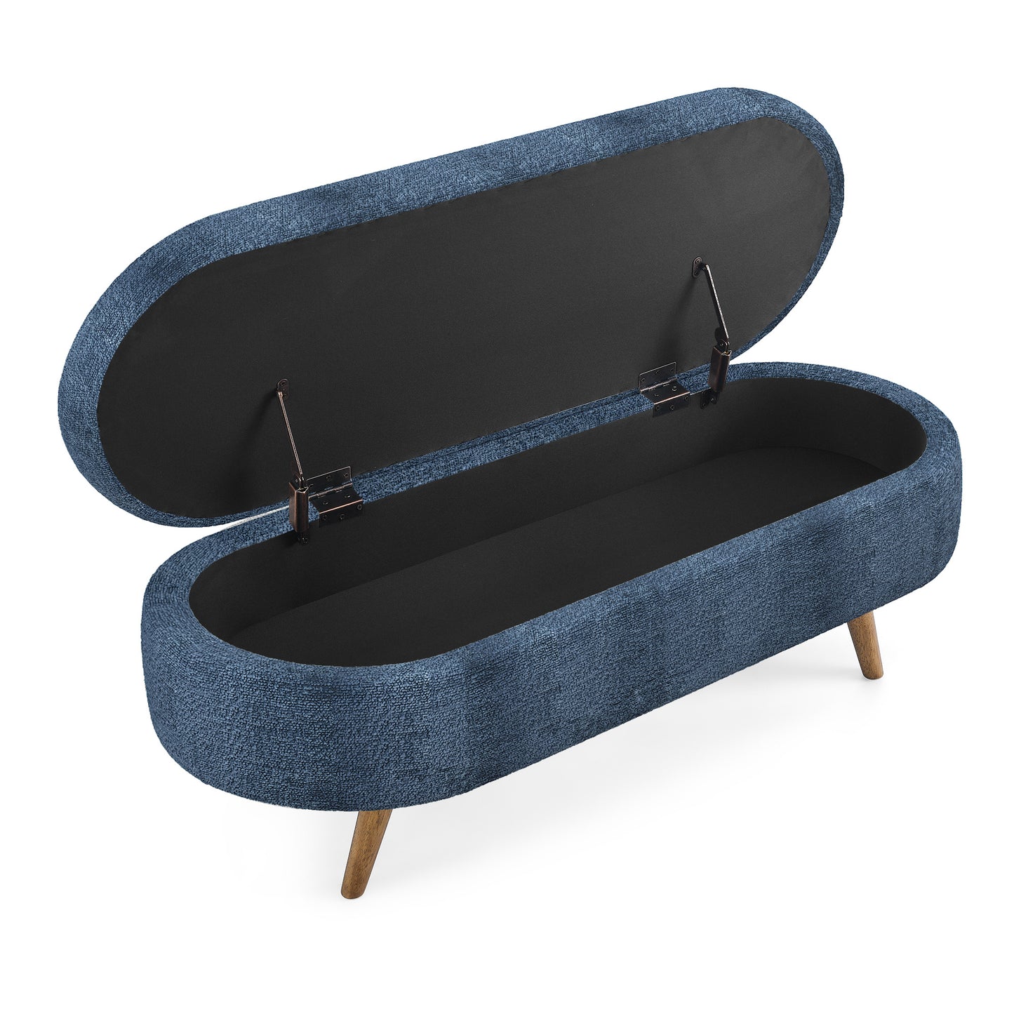 LEGAHOME Oval Ottoman with Storage