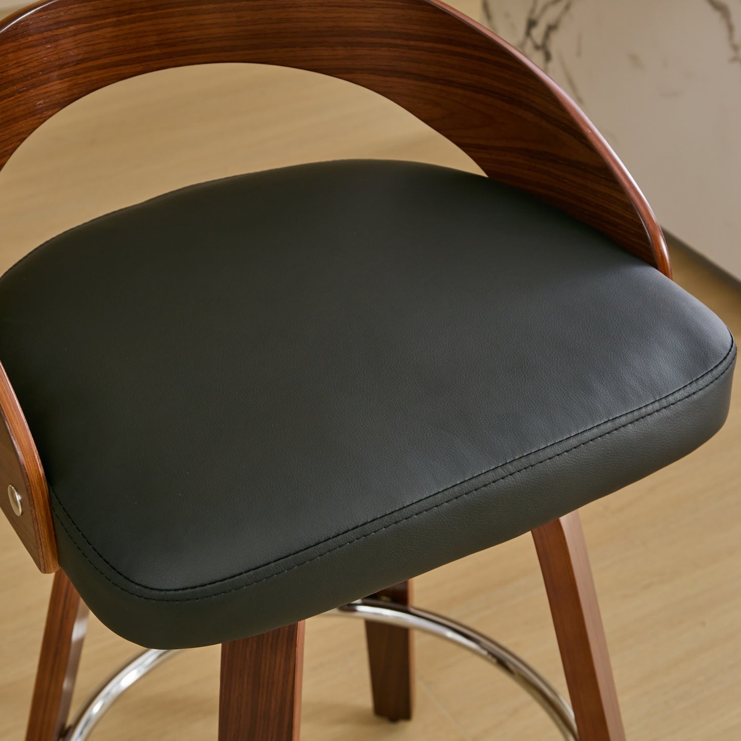LEGAHOME Upholstered Bar Stools Set of 2