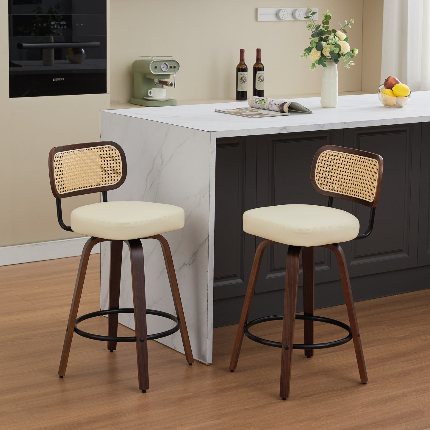 LEGAHOME Bar Stools set of 2