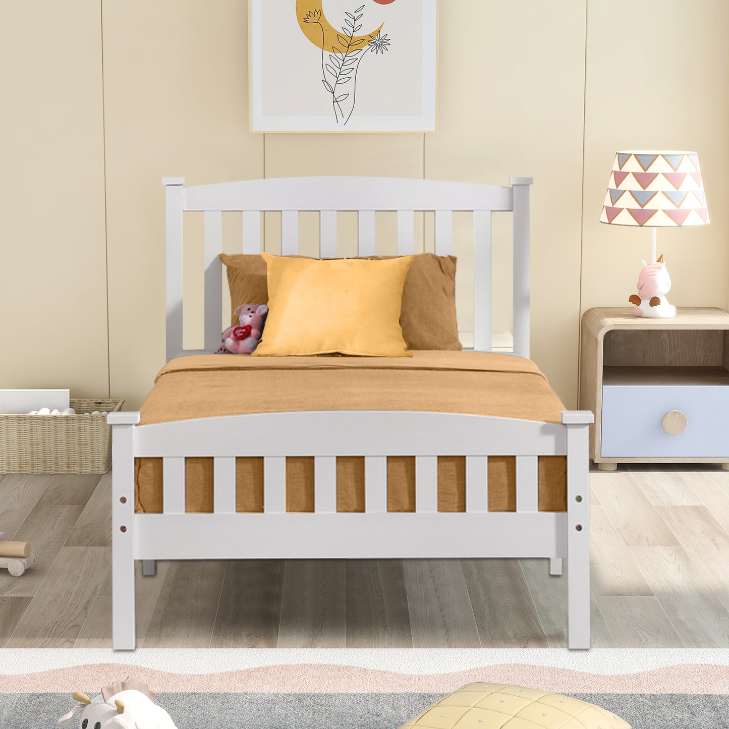 LegaHome Twin Size Bed Frame, LJC